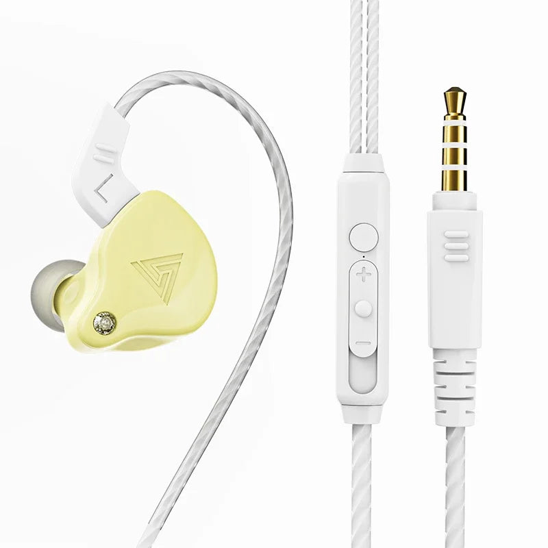QKZ AK3 FiLe auriculares con cable con micrófono Monitor de música HiFi auriculares bajos auriculares con cancelación de ruido para auriculares deportivos para juegos