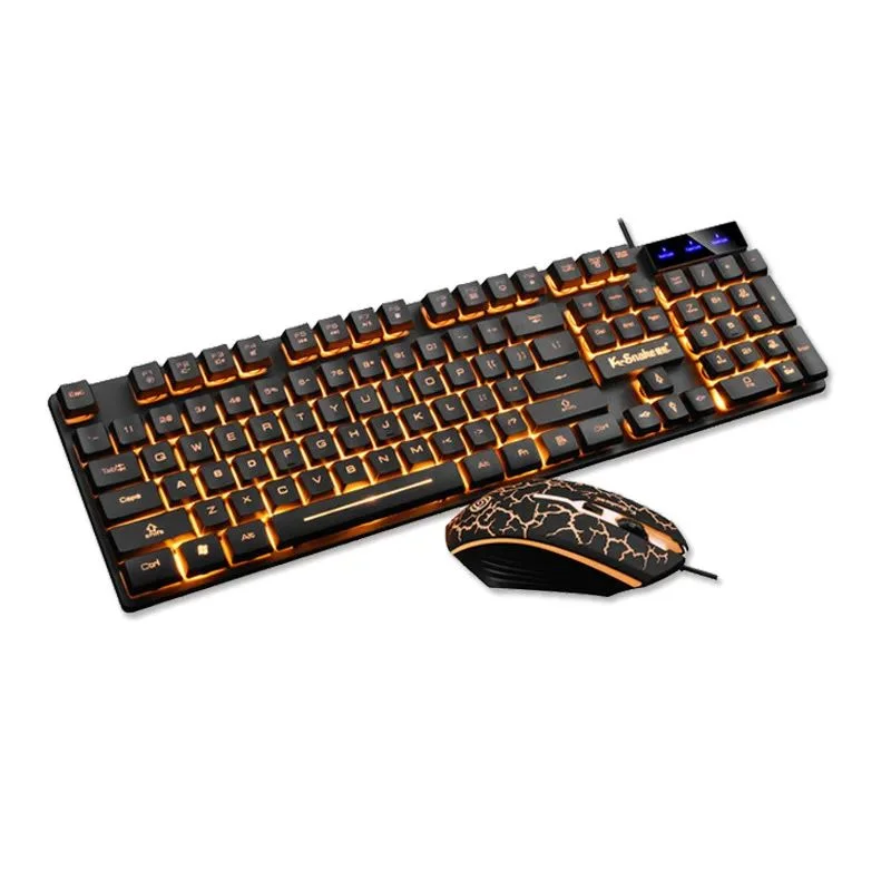 Juego de teclado y ratón KM320, teclado retroiluminado con juego luminoso resistente al agua
