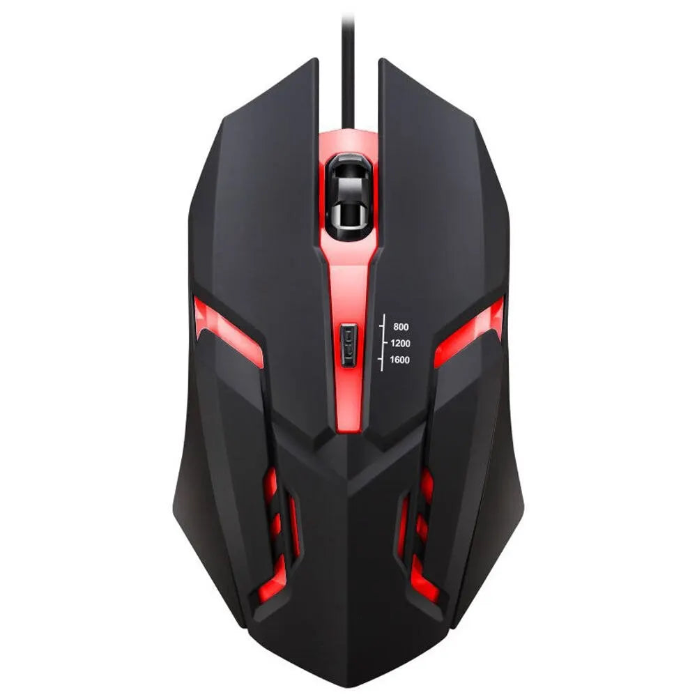 Último ratón para juegos ergonómico de alta calidad, adecuado para computadoras de escritorio y portátiles, ratón retroiluminado USB RGB de 4 botones